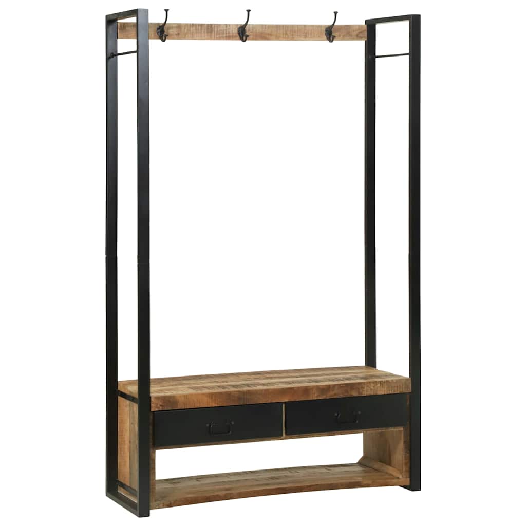 vidaXL Wieszak na Ubrania Brązowy 110 x 40 x 179 cm Lite drewno mango