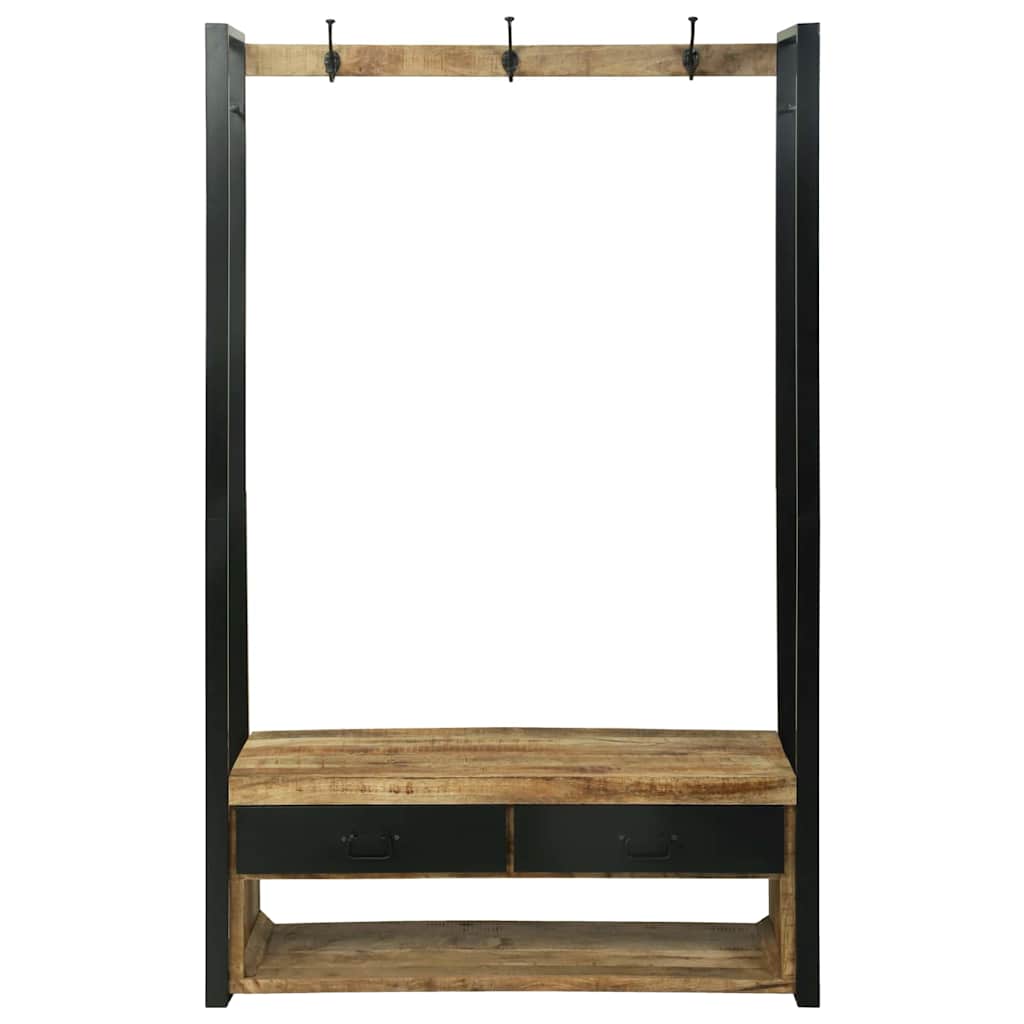 vidaXL Wieszak na Ubrania Brązowy 110 x 40 x 179 cm Lite drewno mango