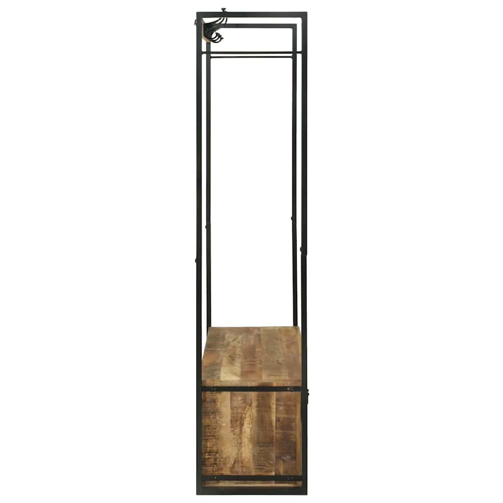 vidaXL Wieszak na Ubrania Brązowy 110 x 40 x 179 cm Lite drewno mango