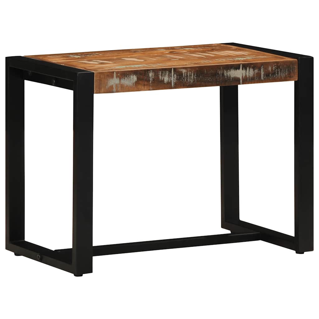 vidaXL Ławka wielokolorowa 60x35x45 cm lite drewno odzyskane