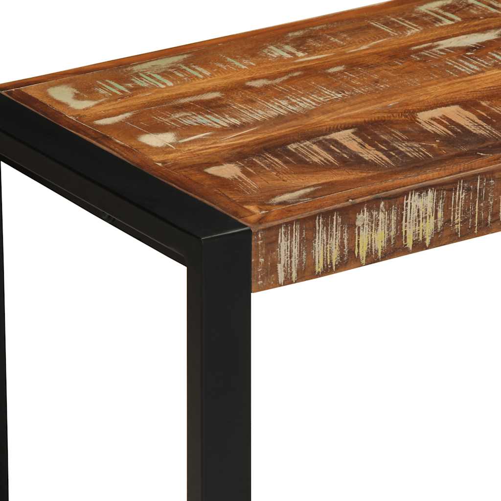 vidaXL Ławka wielokolorowa 60x35x45 cm lite drewno odzyskane