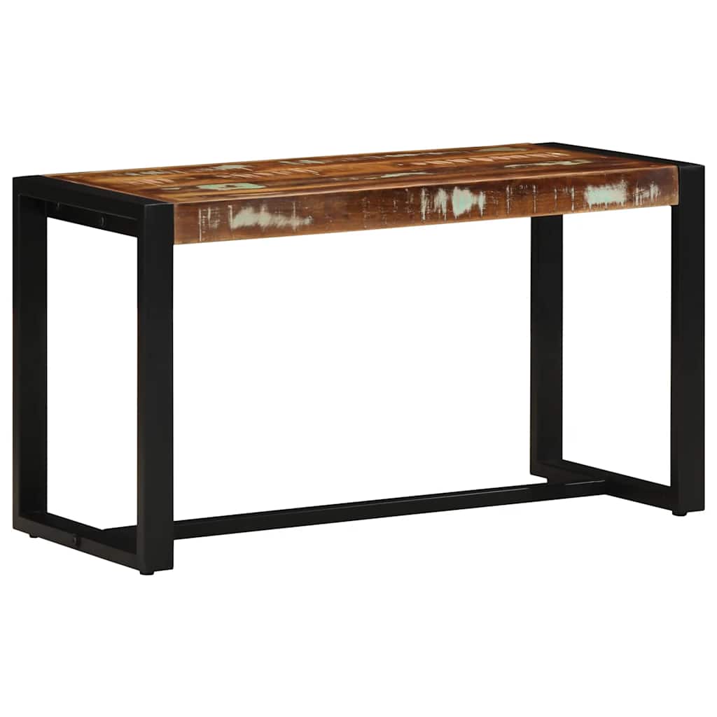 vidaXL Ławka wielokolorowa 80x35x45 cm lite drewno odzyskane