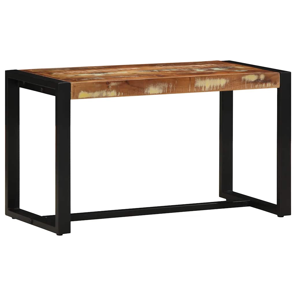 vidaXL Ławka wielokolorowa 80x35x45 cm lite drewno odzyskane