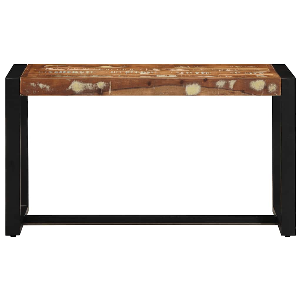 vidaXL Ławka wielokolorowa 80x35x45 cm lite drewno odzyskane