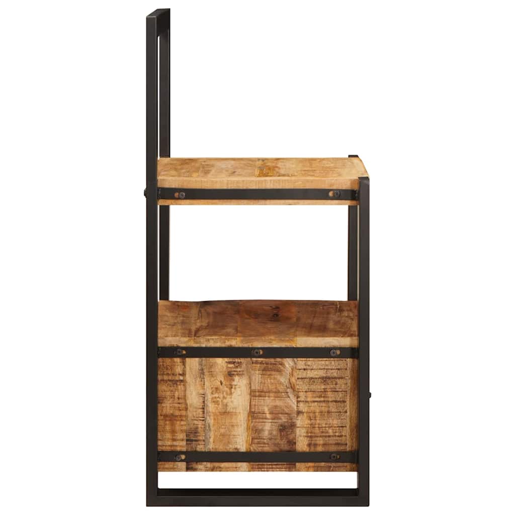 vidaXL Wieszak do ubrań z półką Brązowy 40 x 40 x 90 cm Drewno z mango