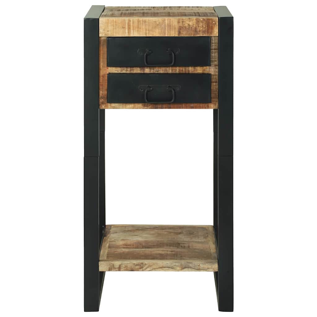 vidaXL Stolik końcowy z półką Brązowy 40 x 40 x 80 cm Drewno z mango