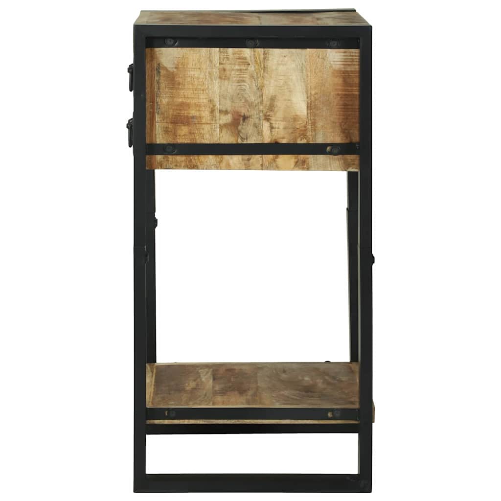vidaXL Stolik końcowy z półką Brązowy 40 x 40 x 80 cm Drewno z mango