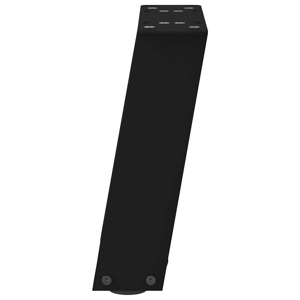 vidaXL Nogi do stolika kawowego w kształcie litery U 2 szt. Czarne 30x(30-31) cm Stal
