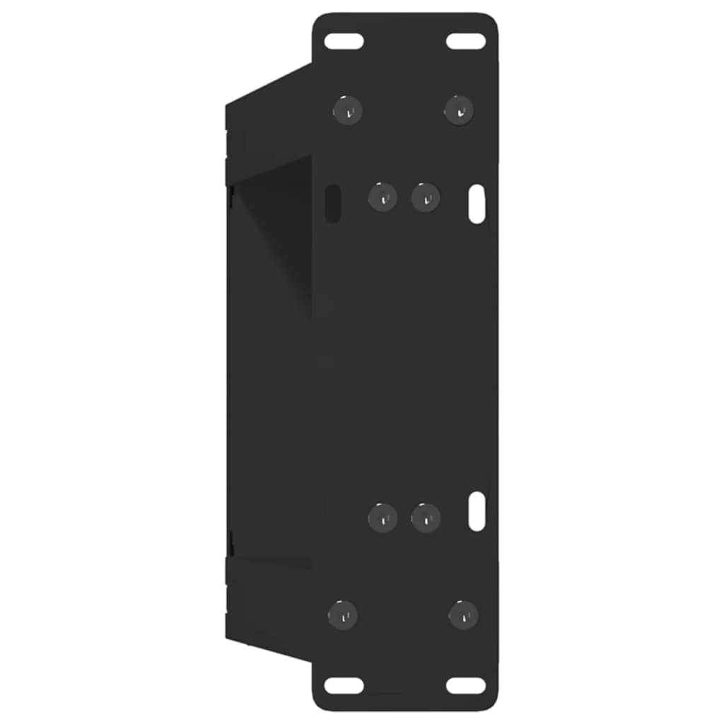 vidaXL Nogi do stolika kawowego w kształcie litery U 2 szt. Czarne 30x(30-31) cm Stal