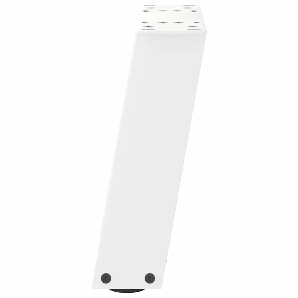 vidaXL Nogi do stolika kawowego w kształcie litery U 2 szt. Białe 30x(30-31) cm Stal