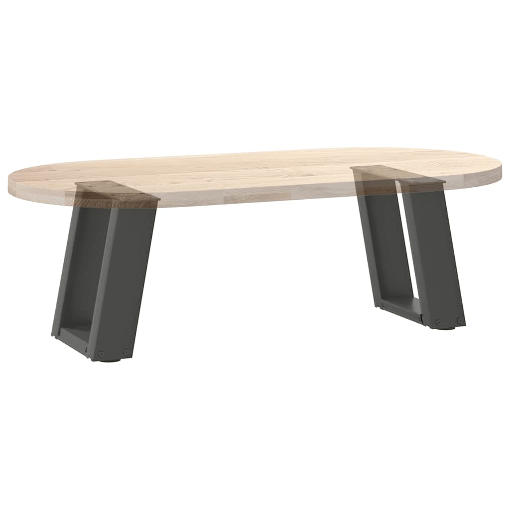 vidaXL Nogi do stolika kawowego w kształcie litery U 2 szt. Antracyt 30x(30-31) cm Stal