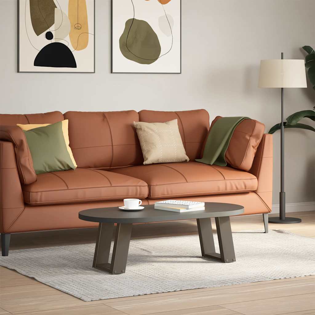 vidaXL Nogi do stolika kawowego w kształcie litery U 2 szt. Naturalna stal 30x(30-31) cm Stal