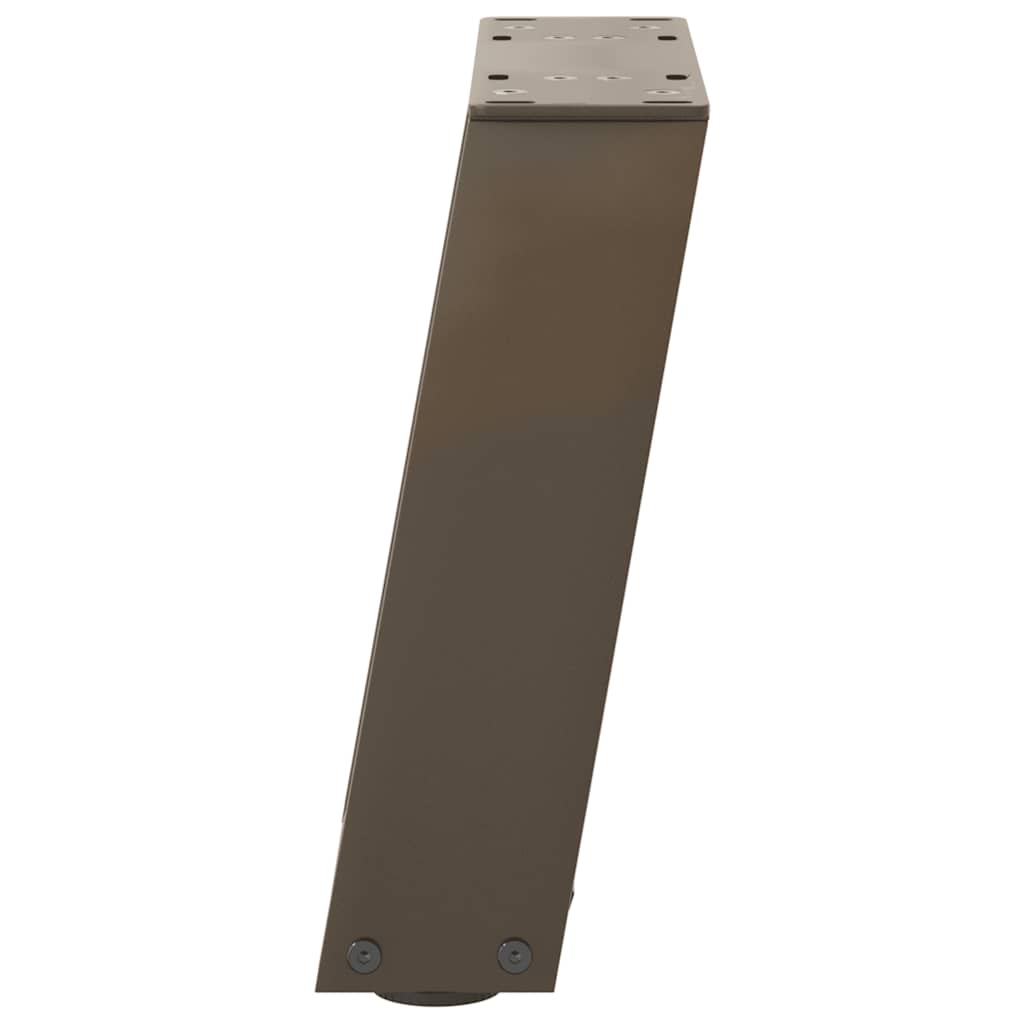 vidaXL Nogi do stolika kawowego w kształcie litery U 2 szt. Naturalna stal 30x(30-31) cm Stal