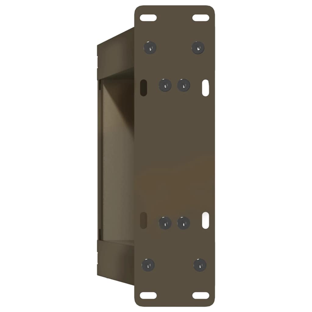 vidaXL Nogi do stolika kawowego w kształcie litery U 2 szt. Naturalna stal 30x(30-31) cm Stal