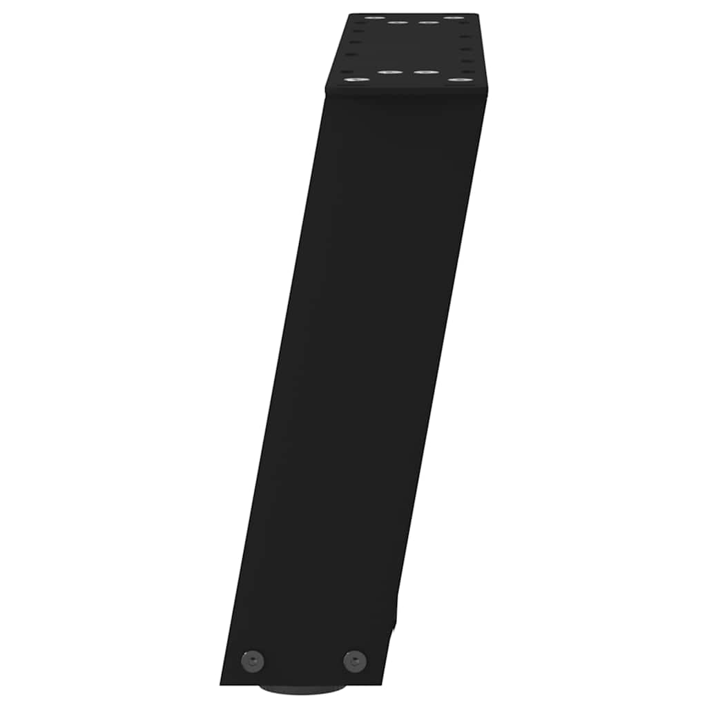vidaXL Nogi do stolika kawowego w kształcie litery U 2 szt. Czarne 40x(30-31) cm Stal