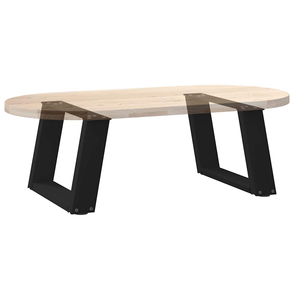 vidaXL Nogi do stolika kawowego w kształcie litery U 2 szt. Czarne 40x(30-31) cm Stal