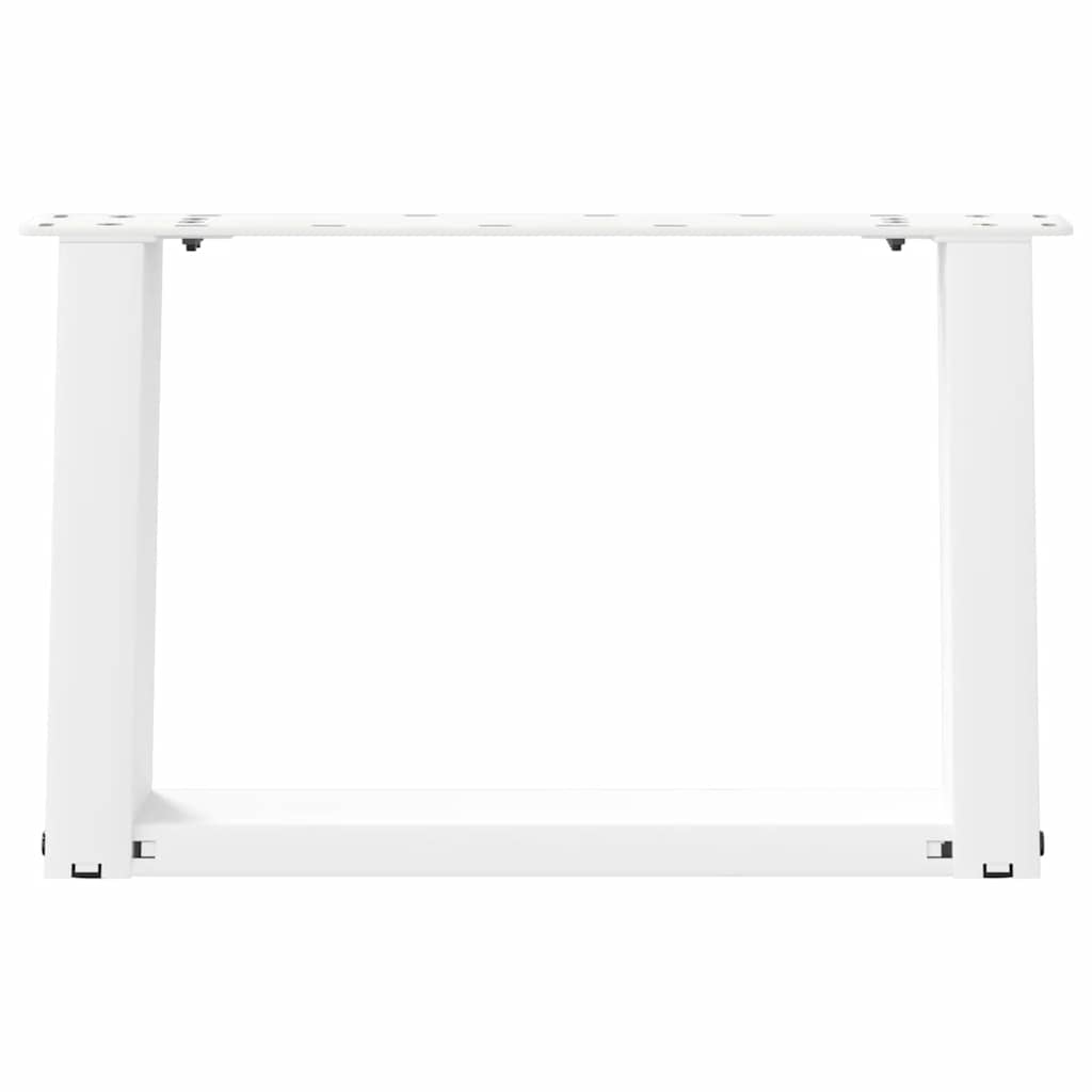 vidaXL Nogi do stolika kawowego w kształcie litery U 2 szt. Białe 40x(30-31) cm Stal