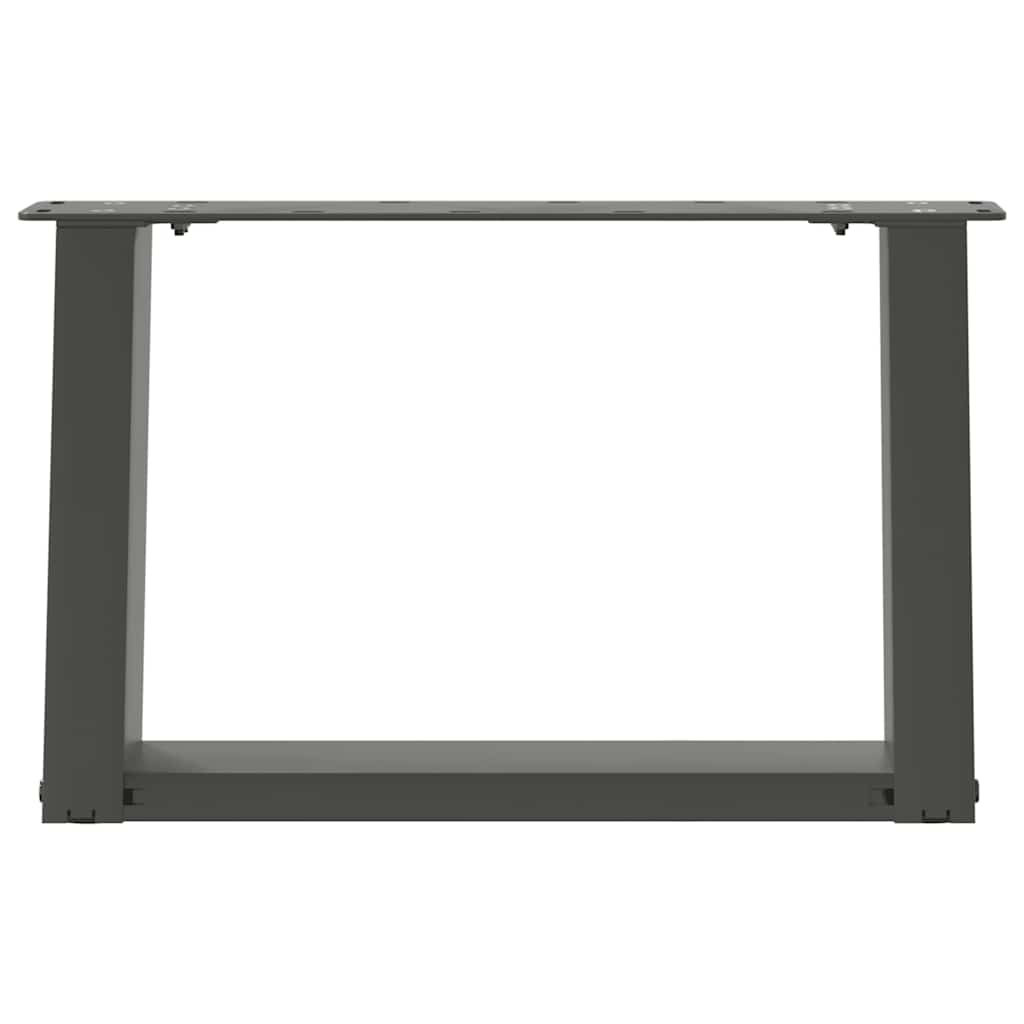 vidaXL Nogi do stolika kawowego w kształcie litery U 2 szt. Antracyt 40x(30-31) cm Stal