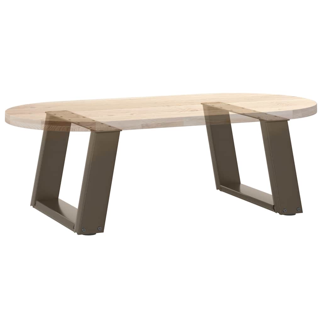 vidaXL Nogi do stolika kawowego w kształcie litery U 2 szt. Naturalna stal 40x(30-31) cm Stal