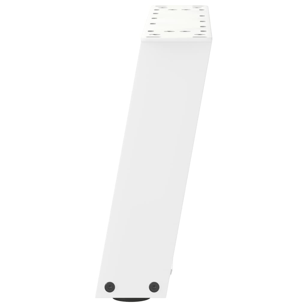 vidaXL Nogi do stolika kawowego w kształcie litery U 2 szt. Białe 50x(30-31) cm Stal