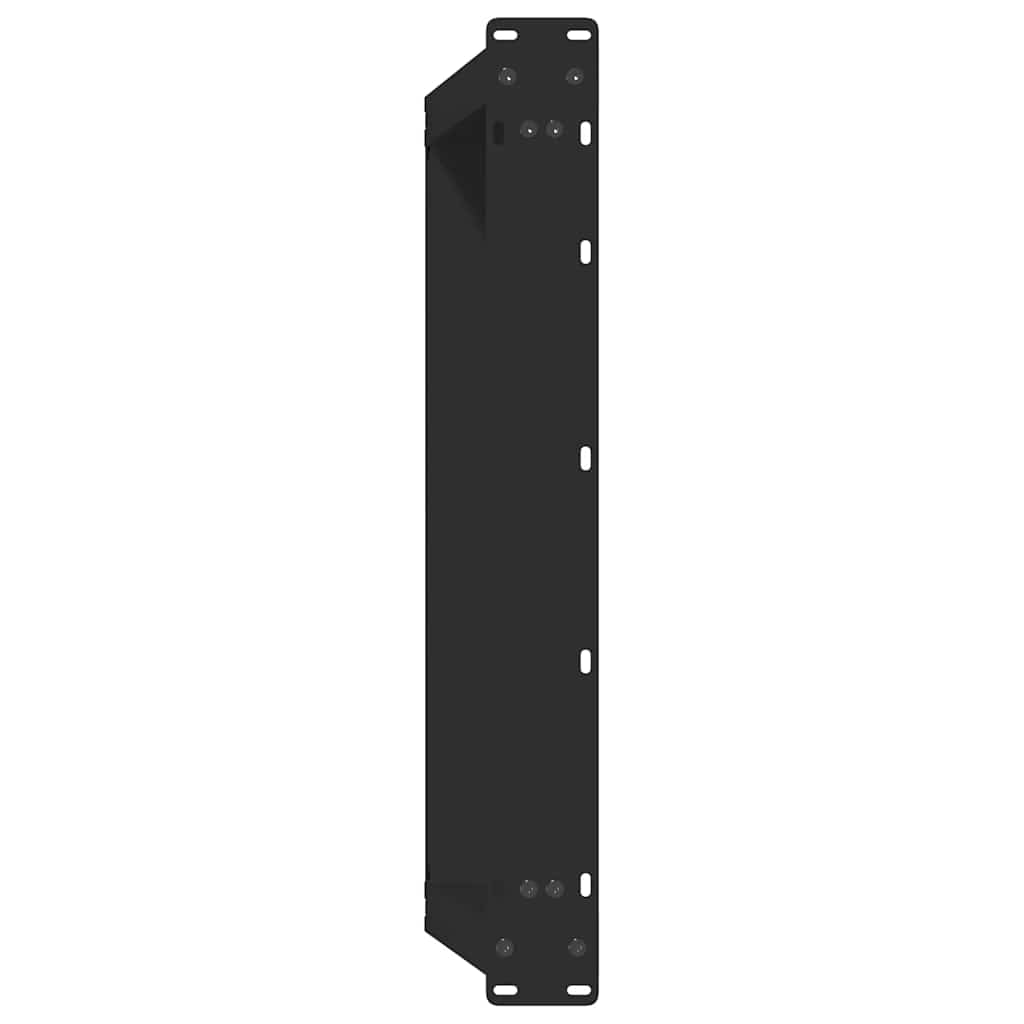 vidaXL Nogi do stolika kawowego w kształcie litery U 2 szt. Czarne 60x(30-31) cm Stal