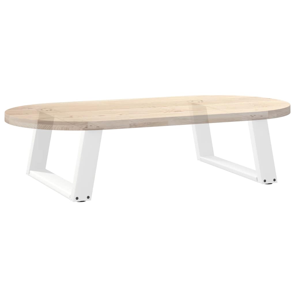 vidaXL Nogi do stolika kawowego w kształcie litery U 2 szt. Białe 60x(30-31) cm Stal