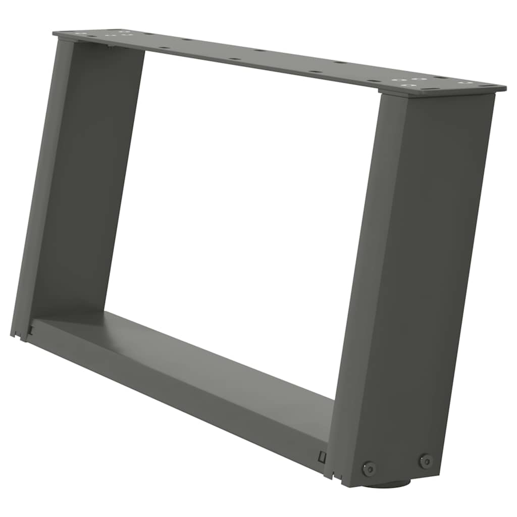 vidaXL Nogi do stolika kawowego w kształcie litery U 2 szt. Antracyt 60x(30-31) cm Stal