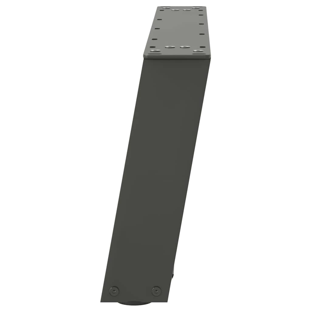 vidaXL Nogi do stolika kawowego w kształcie litery U 2 szt. Antracyt 60x(30-31) cm Stal