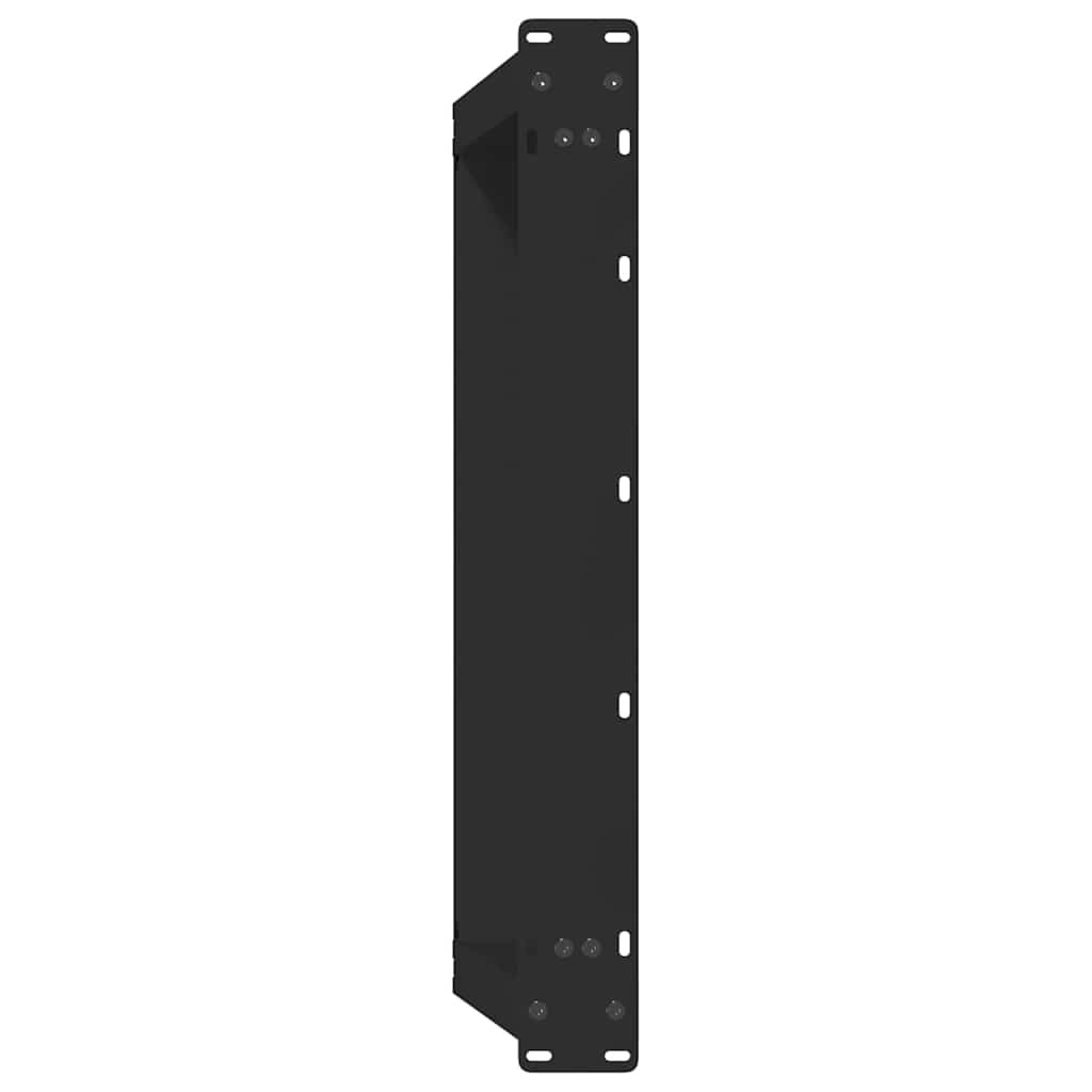 vidaXL Nogi do stolika kawowego w kształcie litery U 2 szt. Czarne 70x(30-31) cm Stal