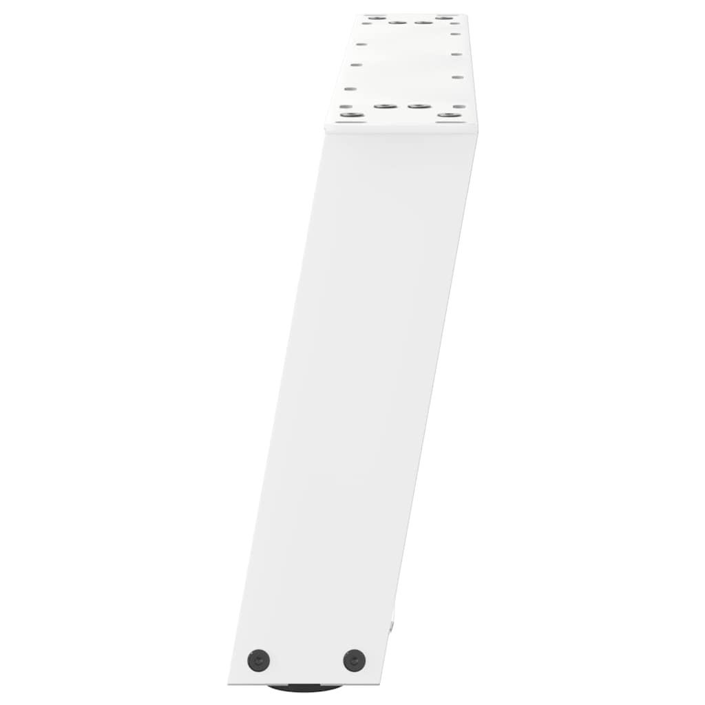 vidaXL Nogi do stolika kawowego w kształcie litery U 2 szt. Białe 70x(30-31) cm Stal
