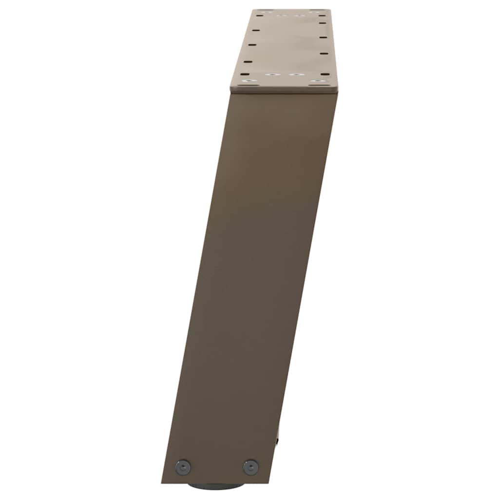 vidaXL Nogi do stolika kawowego w kształcie litery U 2 szt. Naturalna stal 70x(30-31) cm Stal