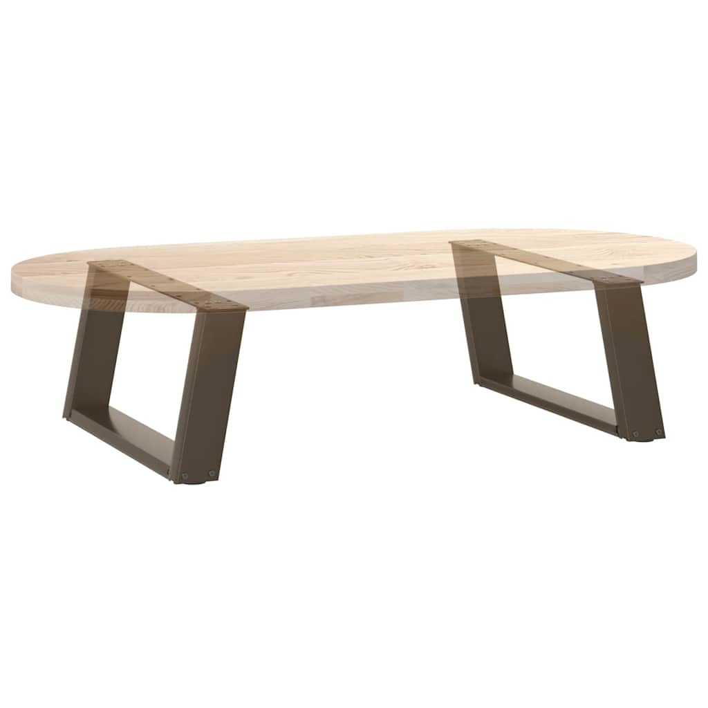 vidaXL Nogi do stolika kawowego w kształcie litery U 2 szt. Naturalna stal 70x(30-31) cm Stal