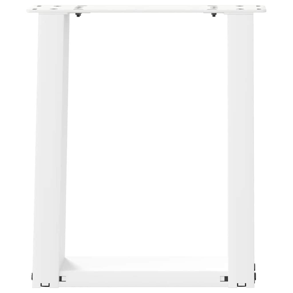 vidaXL Nogi do stolika kawowego w kształcie litery U 2 szt. Białe 28x(42-43) cm Stal