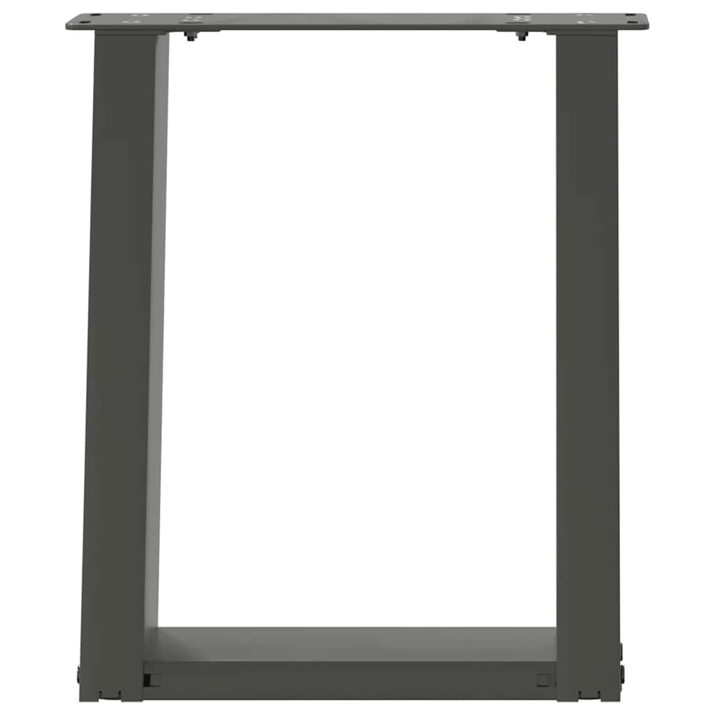 vidaXL Nogi do stolika kawowego w kształcie litery U 2 szt. Antracyt 28x(42-43) cm Stal