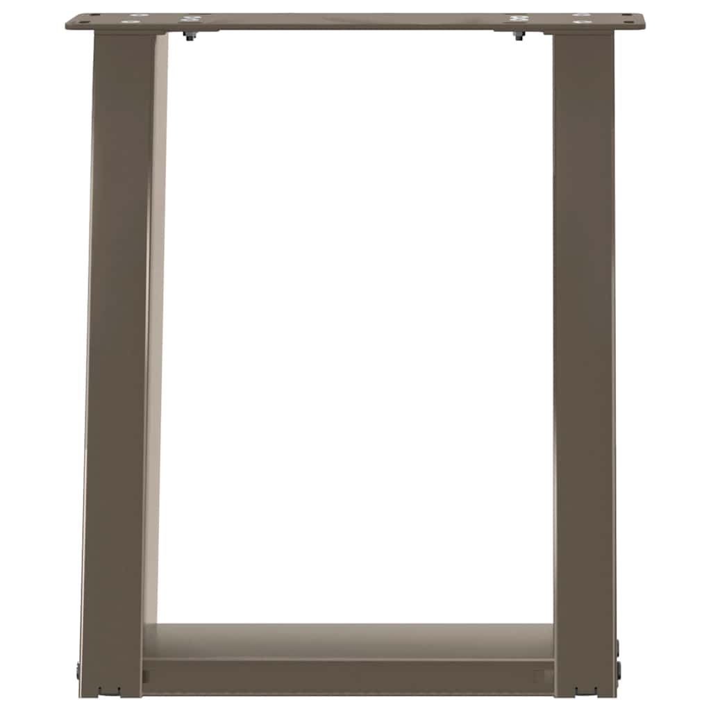 vidaXL Nogi do stolika kawowego w kształcie litery U 2 szt. Naturalna stal 28x(42-43) cm Stal