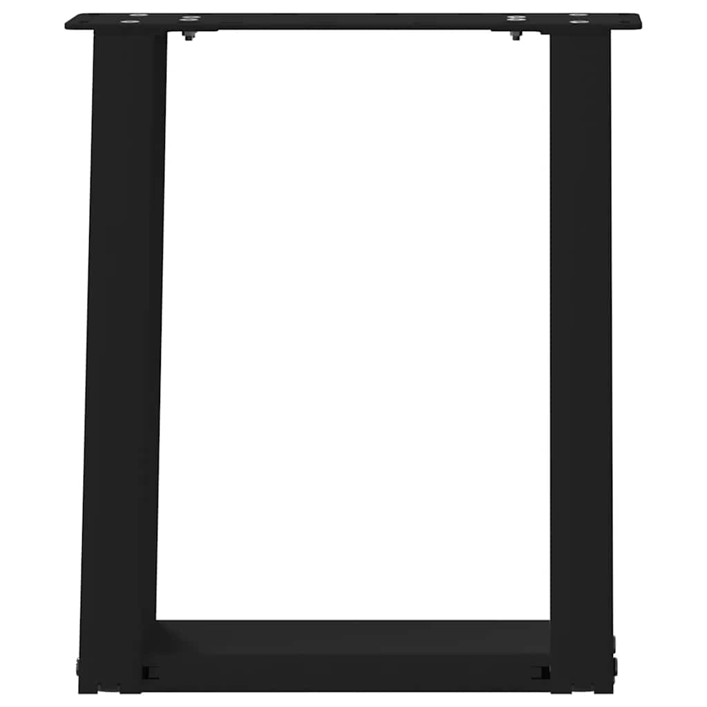 vidaXL Nogi do stolika kawowego w kształcie litery U 2 szt. Czarne 38x(42-43) cm Stal