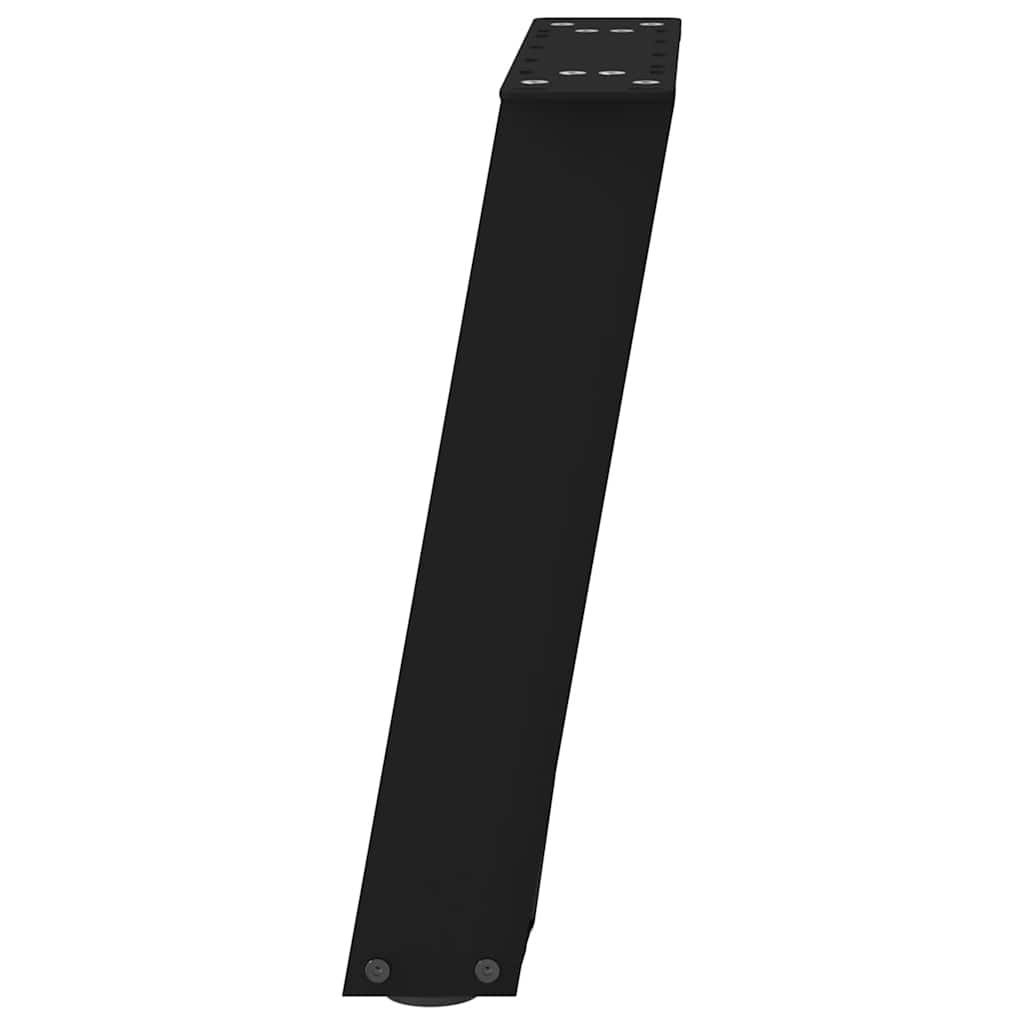 vidaXL Nogi do stolika kawowego w kształcie litery U 2 szt. Czarne 38x(42-43) cm Stal
