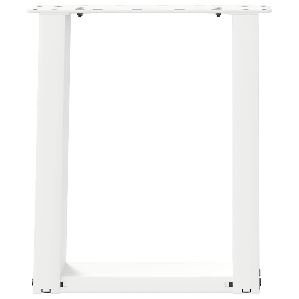 vidaXL Nogi do stolika kawowego w kształcie litery U 2 szt. Białe 38x(42-43) cm Stal