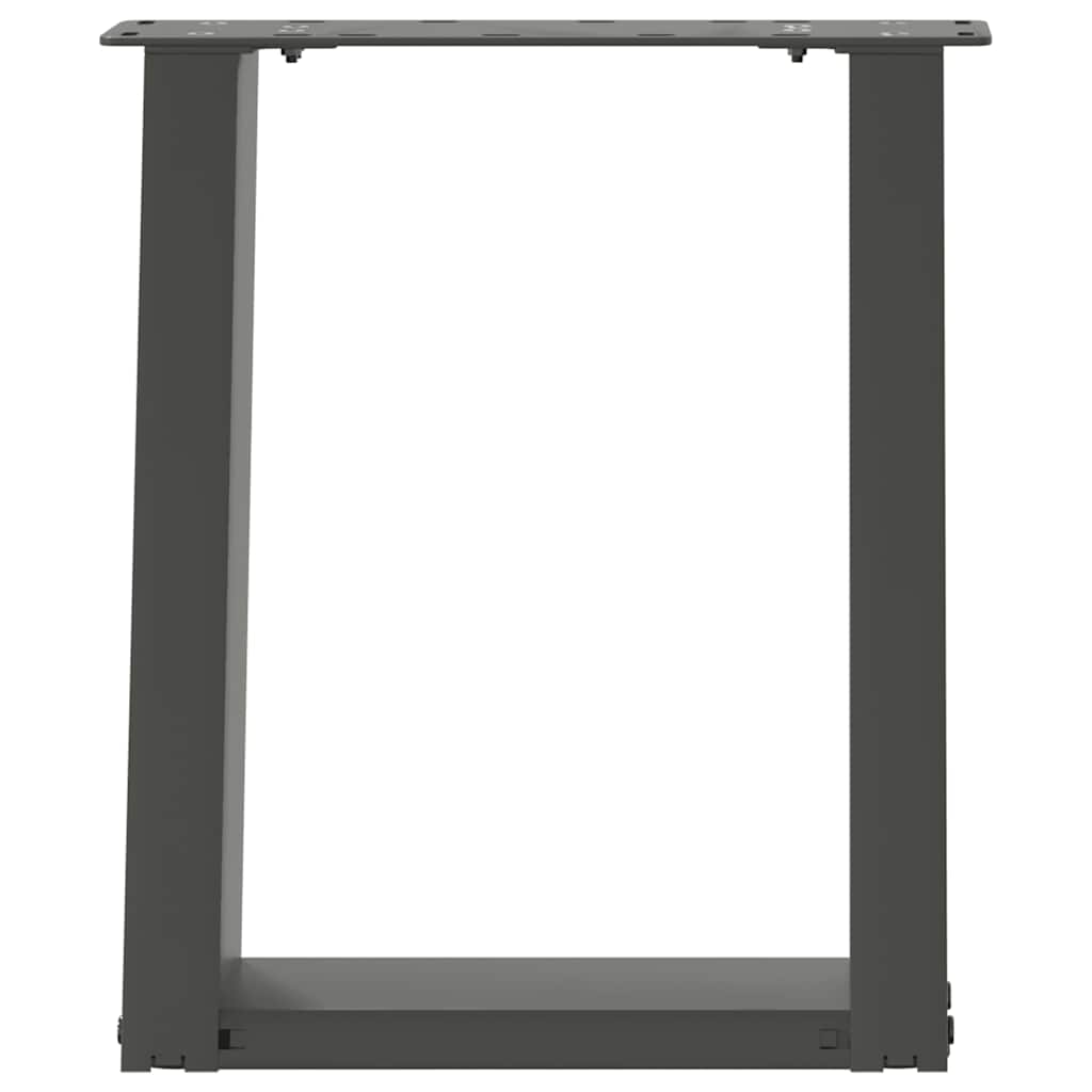 vidaXL Nogi do stolika kawowego w kształcie litery U 2 szt. Antracyt 38x(42-43) cm Stal