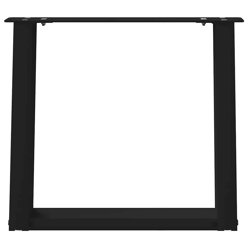 vidaXL Nogi do stolika kawowego w kształcie litery U 2 szt. Czarne 50x(42-43) cm Stal