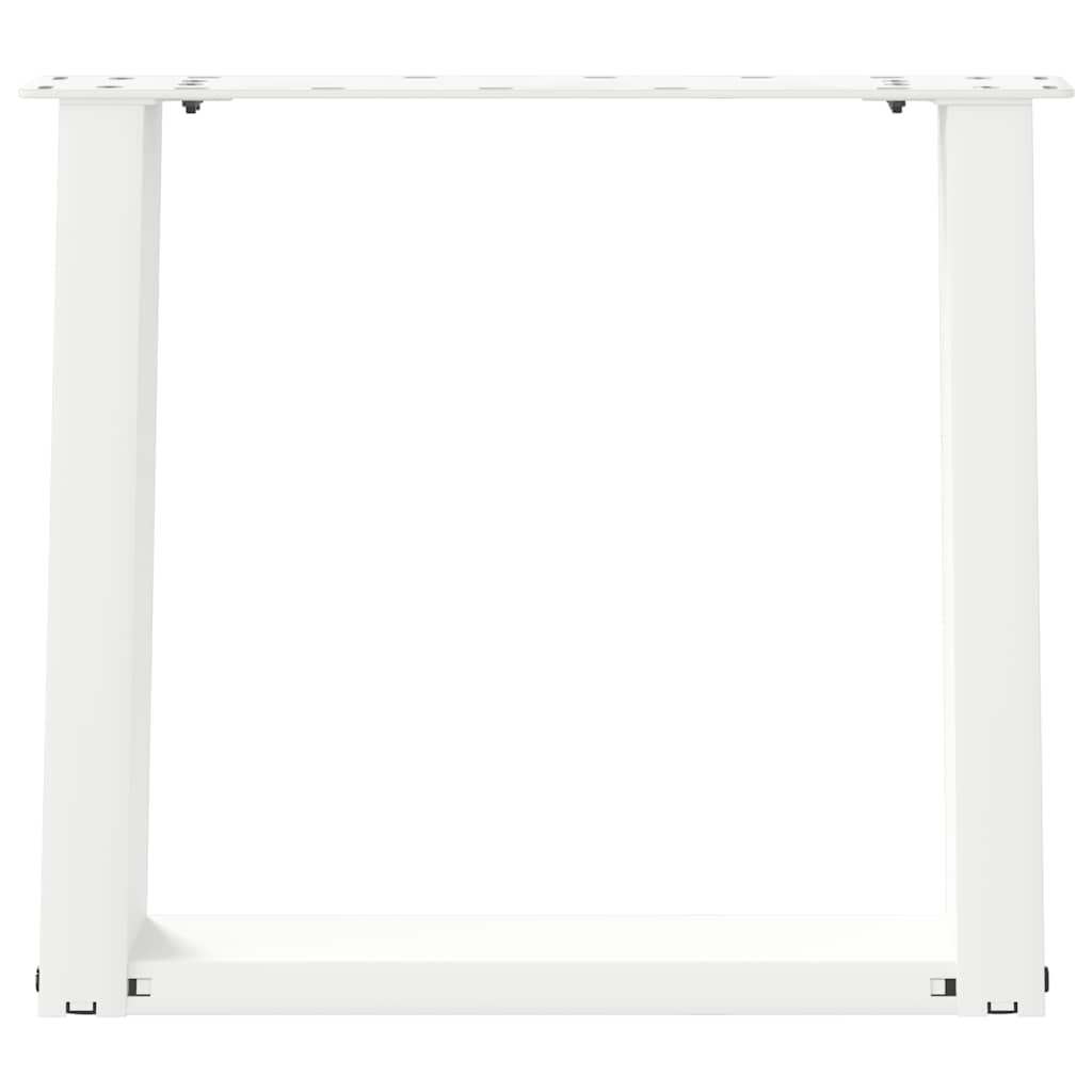 vidaXL Nogi do stolika kawowego w kształcie litery U 2 szt. Białe 50x(42-43) cm Stal