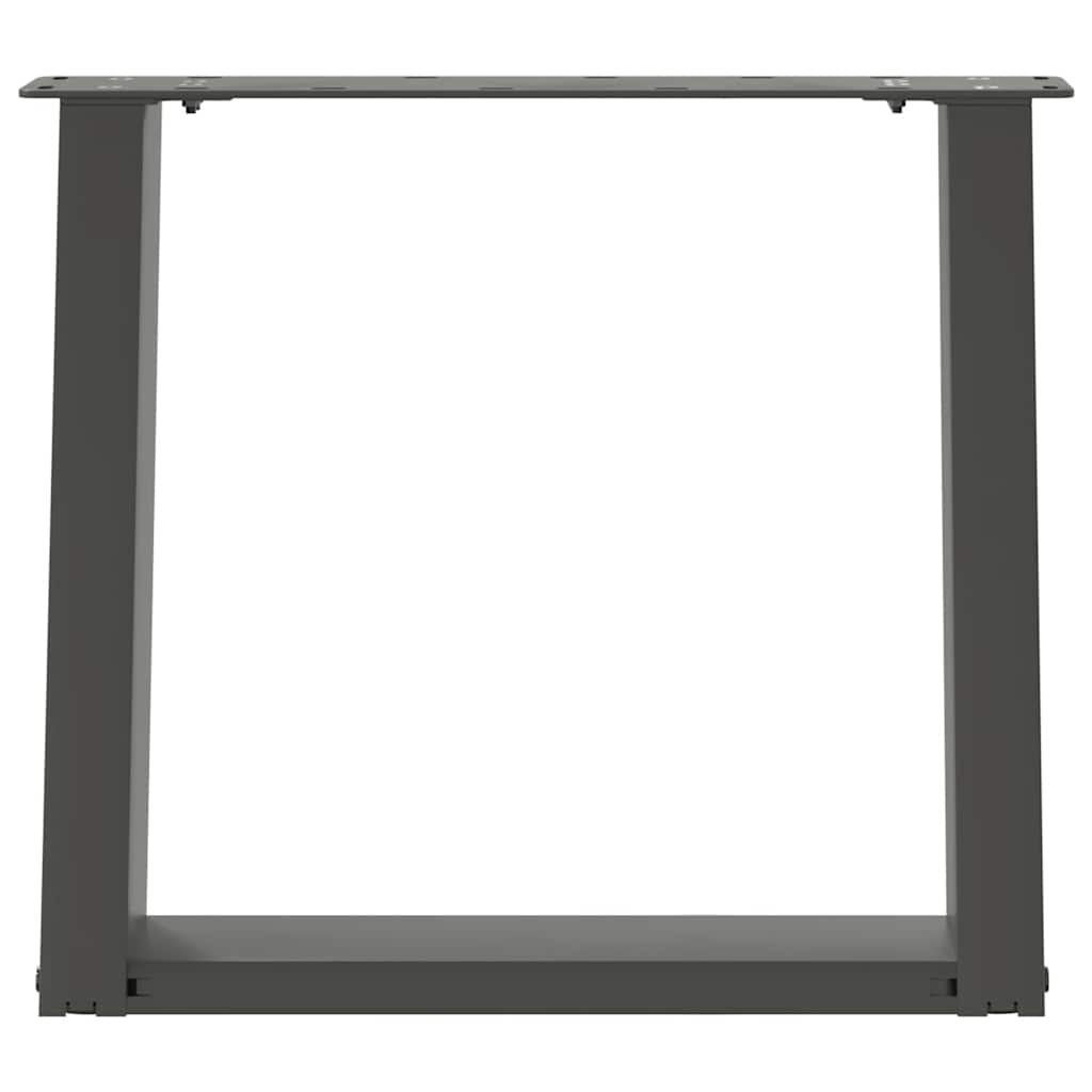 vidaXL Nogi do stolika kawowego w kształcie litery U 2 szt. Antracyt 50x(42-43) cm Stal