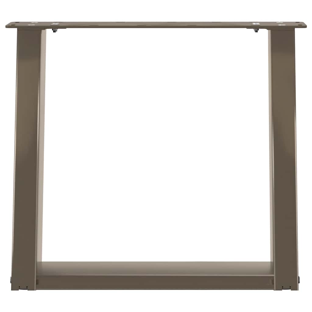 vidaXL Nogi do stolika kawowego w kształcie litery U 2 szt. Naturalna stal 50x(42-43) cm Stal