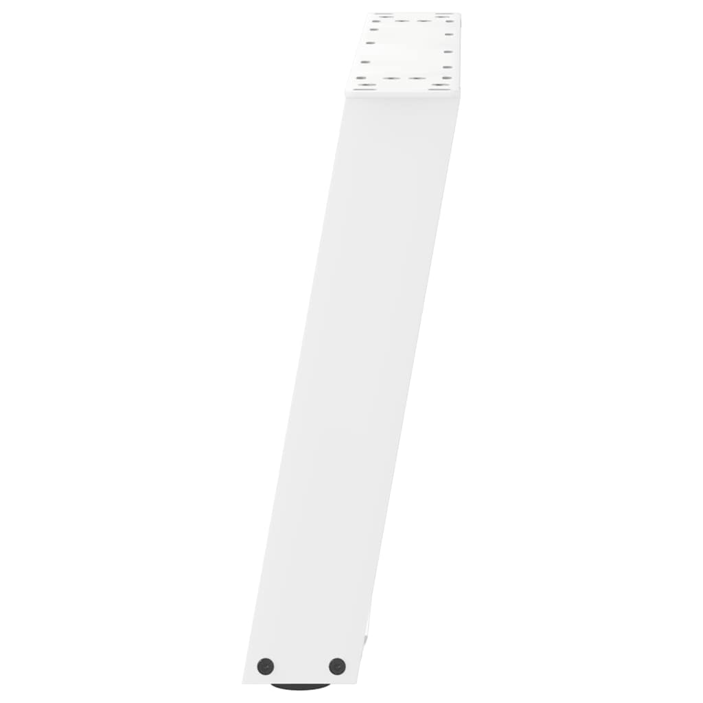 vidaXL Nogi do stolika kawowego w kształcie litery U 2 szt. Białe 60x(42-43) cm Stal