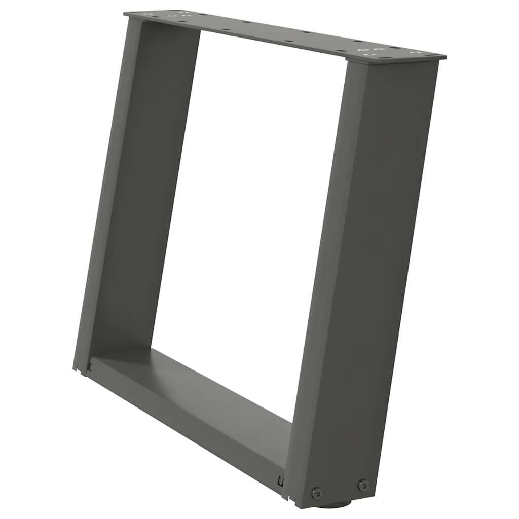 vidaXL Nogi do stolika kawowego w kształcie litery U 2 szt. Antracyt 60x(42-43) cm Stal