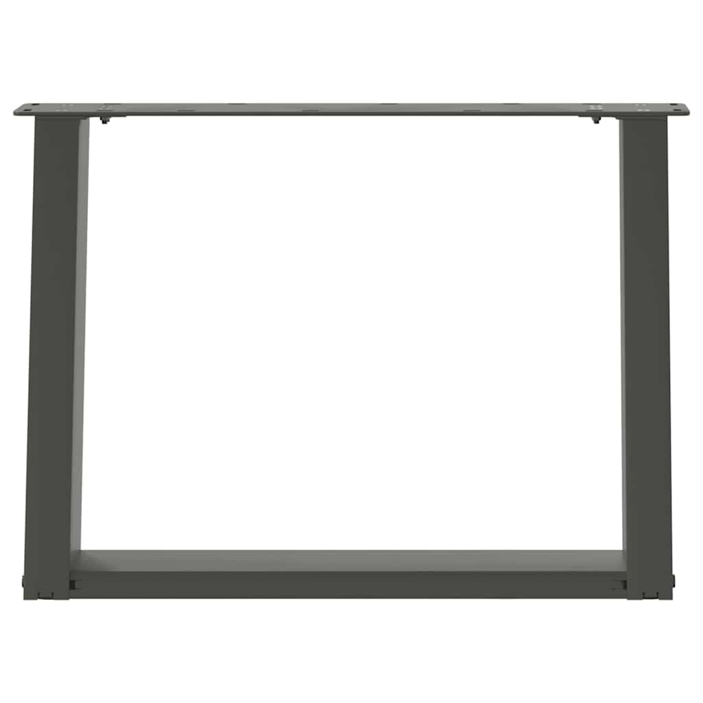 vidaXL Nogi do stolika kawowego w kształcie litery U 2 szt. Antracyt 60x(42-43) cm Stal