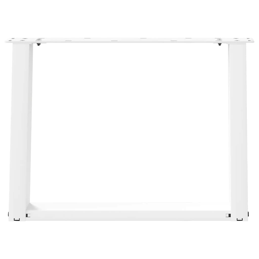 vidaXL Nogi do stolika kawowego w kształcie litery U 2 szt. Białe 70x(42-43) cm Stal