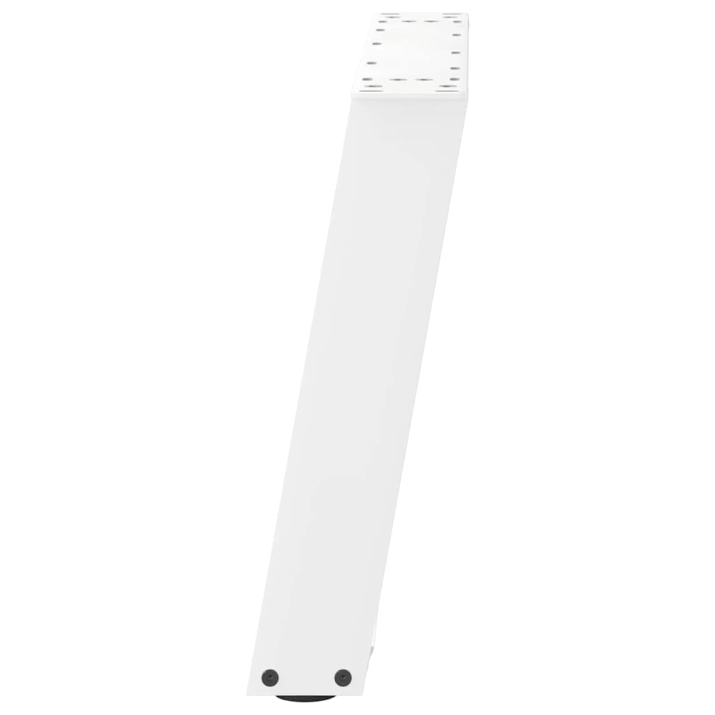 vidaXL Nogi do stolika kawowego w kształcie litery U 2 szt. Białe 70x(42-43) cm Stal