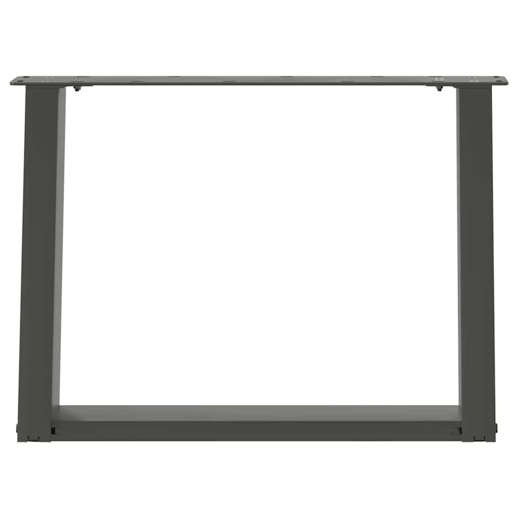 vidaXL Nogi do stolika kawowego w kształcie litery U 2 szt. Antracyt 70x(42-43) cm Stal