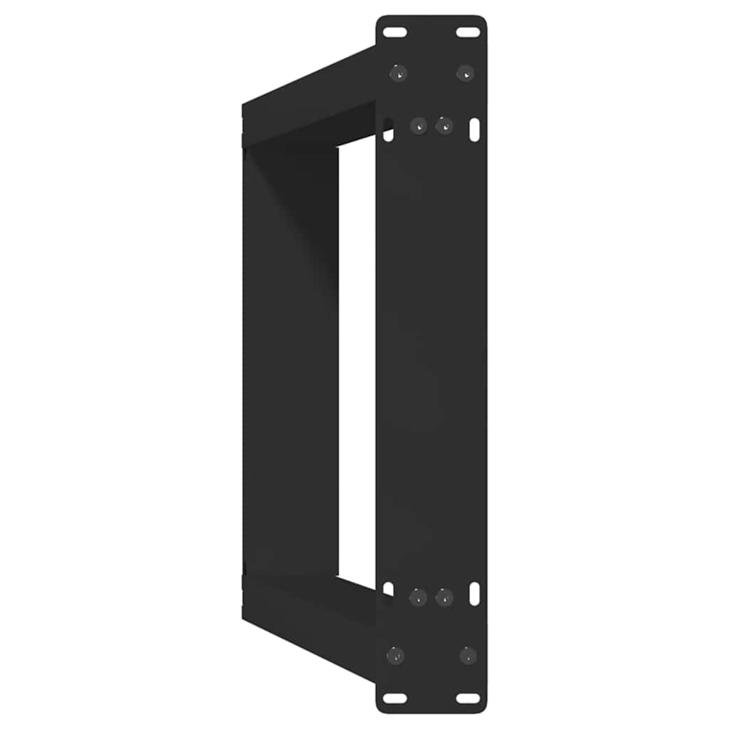 vidaXL Nogi do stołu konsolowego w kształcie litery U 2 szt. Czarne 28x(72-73) cm Stal